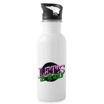 present far away countries jokes statement - Trinkflasche mit integriertem Trinkhalm - Weiß - Rechts
