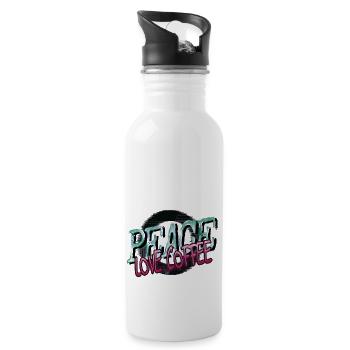 Idée cadeau Amateur de café Latte Addicted Morning - Gourde avec paille intégrée - blanc - Droite