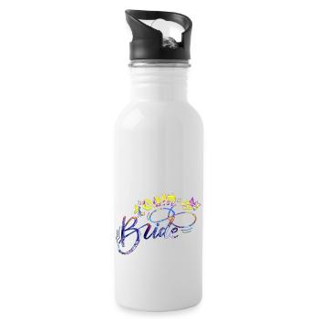 Bride bride wedding stag party bridesmaid party stag party - Water bottle with straw - white - Right