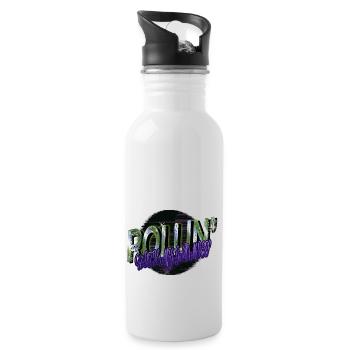christmas vacation funny geek birthday present - Trinkflasche mit integriertem Trinkhalm - Weiß - Rechts
