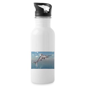 Ichthyosaur Eurhinosaurus - Water bottle with straw - white - Right