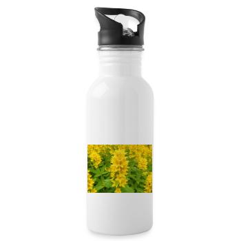 dotted loosestrife also garden loosestrife - Water bottle with straw - white - Right