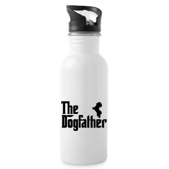 Shih Tzu Dogfather Dog Lover Godfather Style - Gourde avec paille intégrée - blanc - Droite