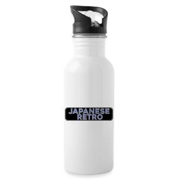 Version Rétro Alt Dark Japonaise - Gourde avec paille intégrée - blanc - Droite