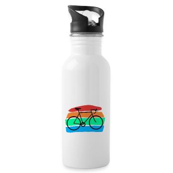 Bicycle - Water bottle with straw - white - Right