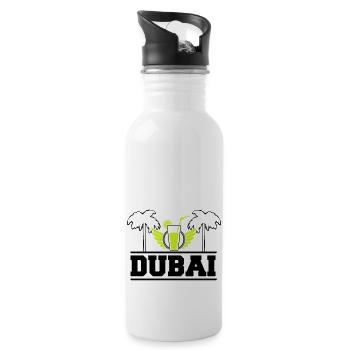 dubai - Trinkflasche mit integriertem Trinkhalm - Weiß - Rechts