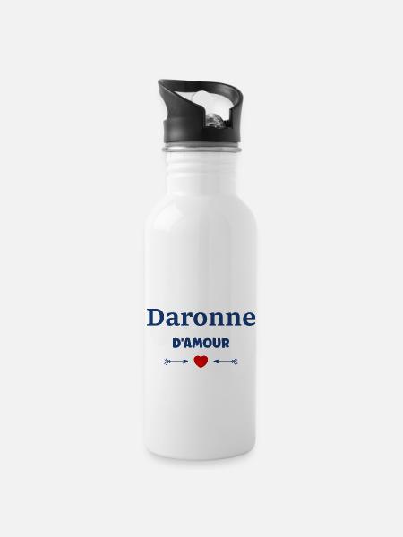 Daronne - Gourde avec paille intégrée - blanc