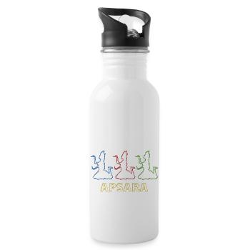 Cambodia Tradition Dance Khmer Apsara I Gift - Water bottle with straw - white - Right