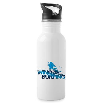 Windsurfers - Water bottle with straw - white - Right