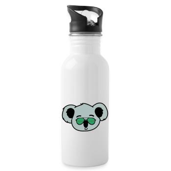 koala cool - Trinkflasche mit integriertem Trinkhalm - Weiß - Rechts