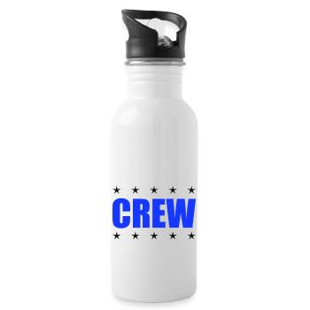 crew - Water bottle with straw - white - Right