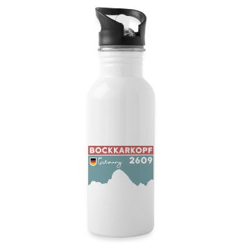 Bockkarkopf Crossing Ascent Hiking Tour - Water bottle with straw - white - Right
