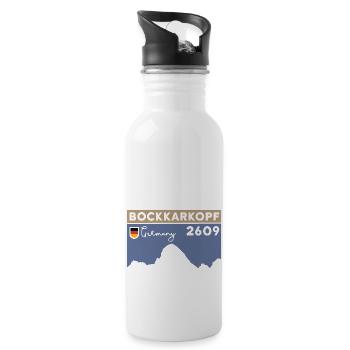 Bockkarkopf Crossing Ascent Hiking Tour - Water bottle with straw - white - Right