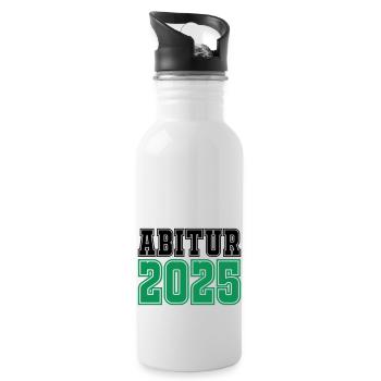 abitur 2025 - Trinkflasche mit integriertem Trinkhalm - Weiß - Rechts