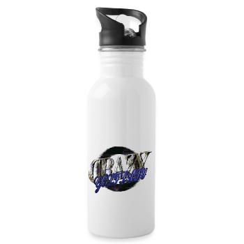Golf Swing Present Jokes GirlsGolfGift Golfgirls - Water bottle with straw - white - Right
