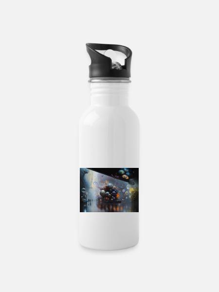 Journey by Actarus #22 - Water bottle with straw - white