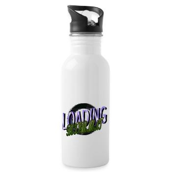 quote statement 2022 retirement gift funny sayings - Water bottle with straw - white - Right