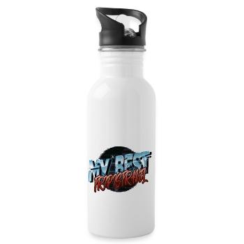 outdoors funny sayings statement camping ideas - Trinkflasche mit integriertem Trinkhalm - Weiß - Rechts