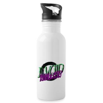 aircraft mechanic baseballcoffeemug - Water bottle with straw - white - Right