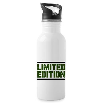 Édition limitée - Gourde avec paille intégrée - blanc - Droite
