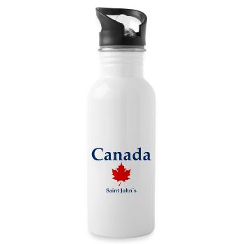Saint John´s - Canada - Kanada - Gourde avec paille intégrée - blanc - Droite