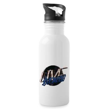 animal lover pet i love cats humor funny sayings - Trinkflasche mit integriertem Trinkhalm - Weiß - Rechts