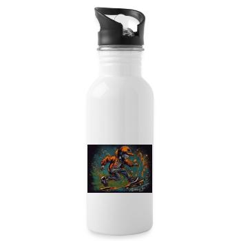 Skate - Water bottle with straw - white - Right