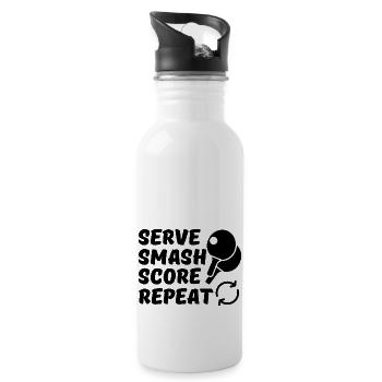 Table Tennis Player Table Tennis Table Tennis Racket - Water bottle with straw - white - Right