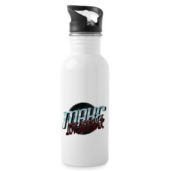 statement present idea present cool peace symbols - Water bottle with straw - white - Right