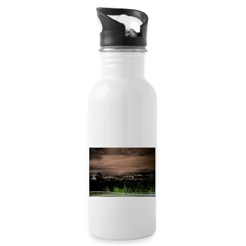 Oslo by night - Water bottle with straw - white - Right