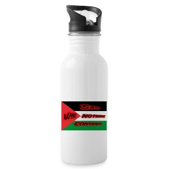 Palestine - Gourde avec paille intégrée - blanc - Droite