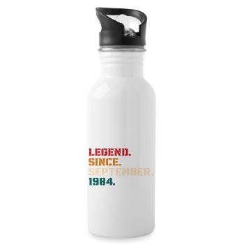 Legend Since September 1984 - Water bottle with straw - white - Right