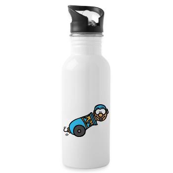 The Cannon - Water bottle with straw - white - Right