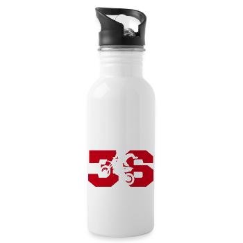 Moto 36 biker - Water bottle with straw - white - Right