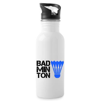 Badminton badminton - Gourde avec paille intégrée - blanc - Droite