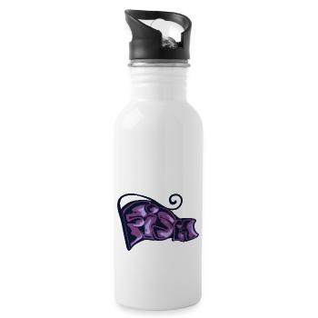 Graff Cat - Water bottle with straw - white - Right