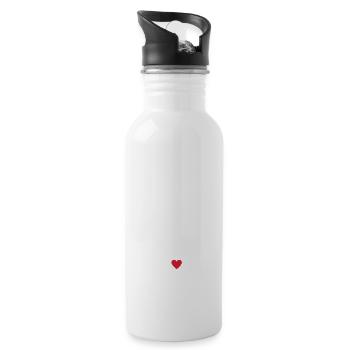 Zukünftige Oma 2025 - Trinkflasche mit integriertem Trinkhalm - Weiß - Rechts