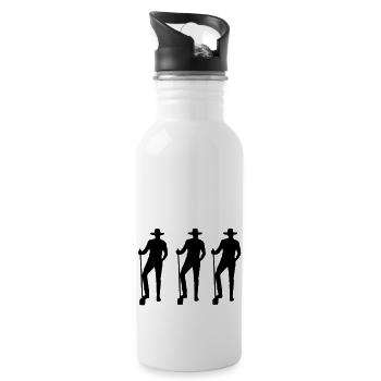 Farmer - Trinkflasche mit integriertem Trinkhalm - Weiß - Rechts