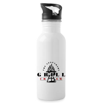 Grill crew - Water bottle with straw - white - Right