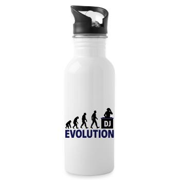 DJ Evolution Music Lover Design - Gourde avec paille intégrée - blanc - Droite
