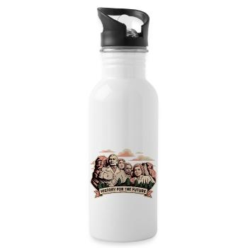 HISTORY FOR THE FUTURE - Water bottle with straw - white - Right