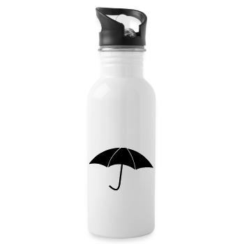parachutes de pluie - Gourde avec paille intégrée - blanc - Droite