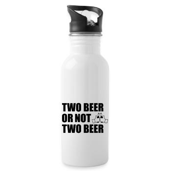 Two Beer Or Not two beer - Gourde avec paille intégrée - blanc - Droite