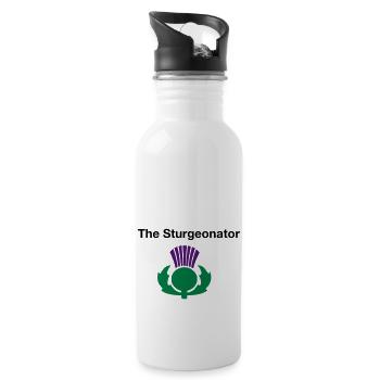 The Sturgeonator - Scottish Independence - Water bottle with straw - white - Right
