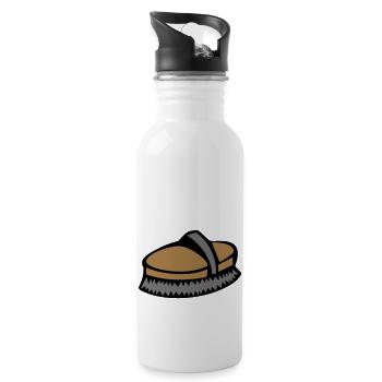 Kardätsche - Trinkflasche mit integriertem Trinkhalm - Weiß - Rechts