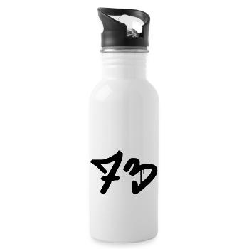 Graffiti : 73 - Water bottle with straw - white - Right