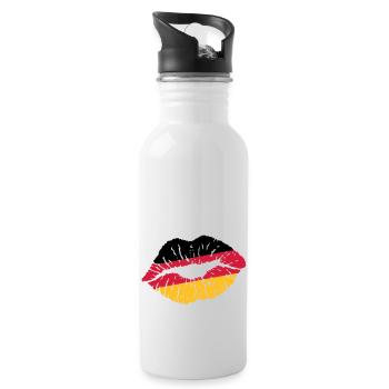 Pout (Allemagne, Pays-Bas) - Gourde avec paille intégrée - blanc - Droite
