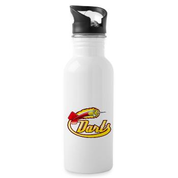 Darts - Trinkflasche mit integriertem Trinkhalm - Weiß - Rechts