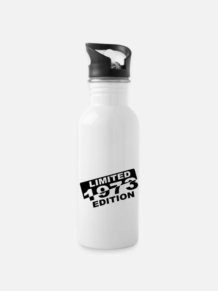 année 1973 limited edition - Gourde avec paille intégrée - blanc