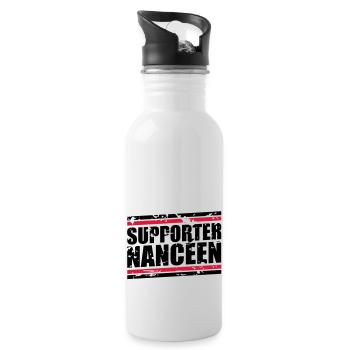 Supporter Nanceen vintage - Gourde avec paille intégrée - blanc - Droite